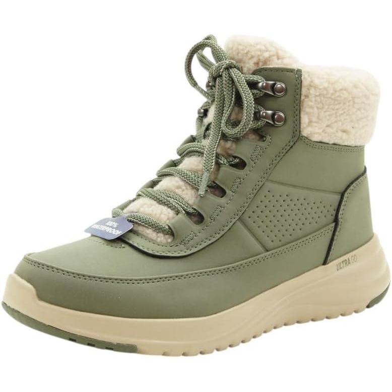 imageSkechers Womens OnThego Stellar Ankle BootOlive Synthetic