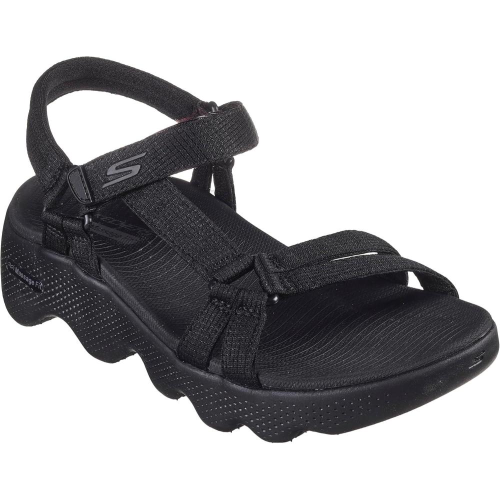 imageSkechers Womens Onthego Massage Fit Transcend SandalsBlackBlack