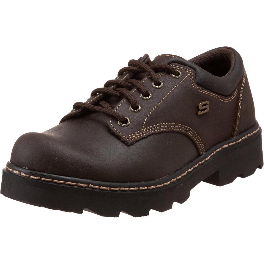 imageSkechers Womens PartiesMate Oxford ShoesChocolate Suede Leather