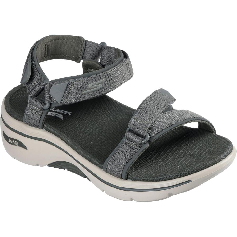 imageSkechers Womens Quarter Strap Fisherman SandalOlive