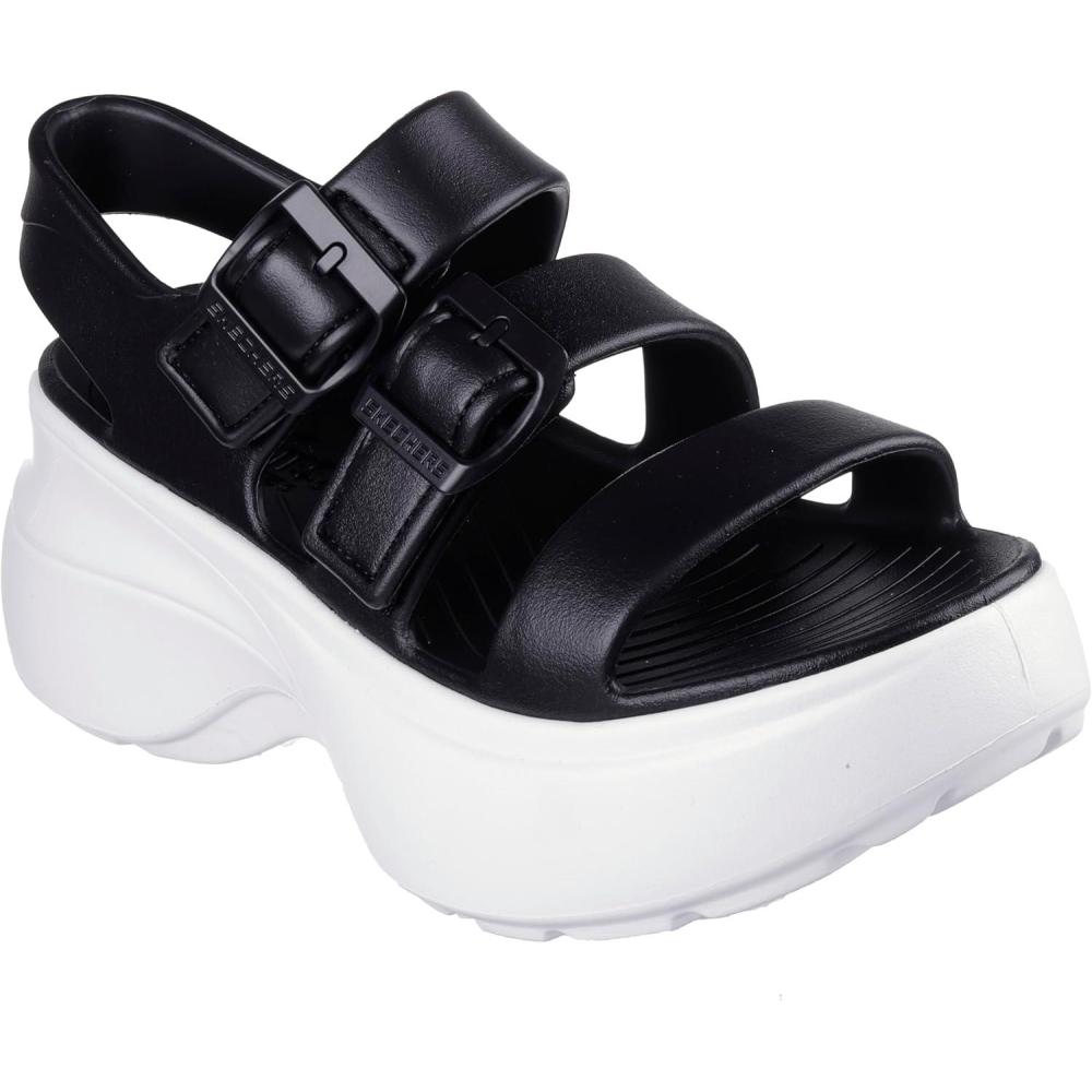 imageSkechers Womens Quarter Strap SandalBlackWhite