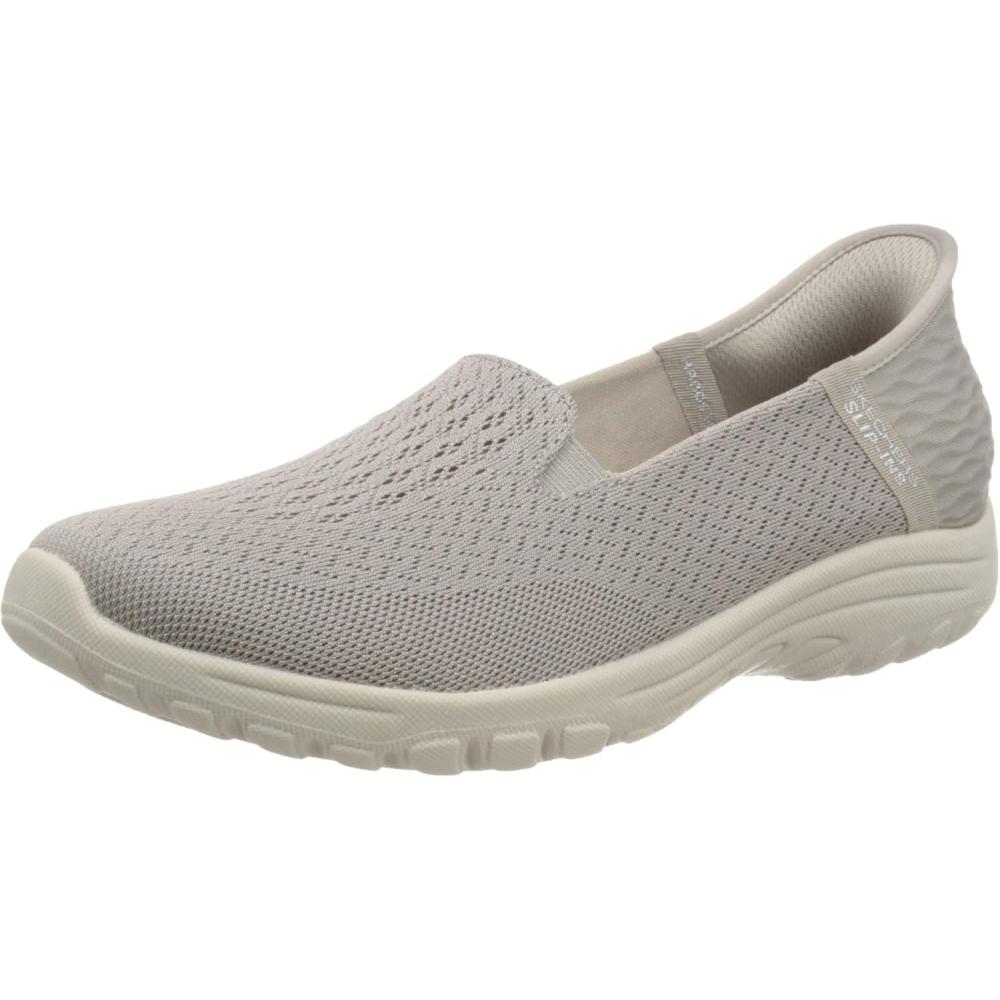 imageSkechers Womens Reggae Fest 20Guiding Light Slipins LoaferTaupe