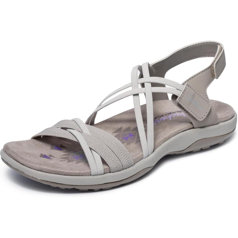 imageSkechers Womens Reggae Slim  Takes Two SandalTaupe