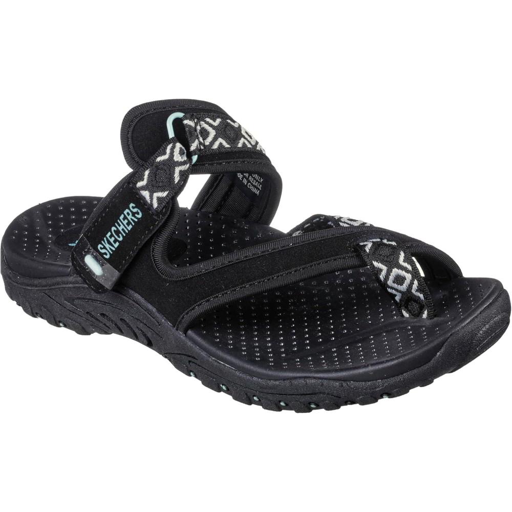 imageSkechers Womens ReggaeTrailway FlipFlop SandalsBlack