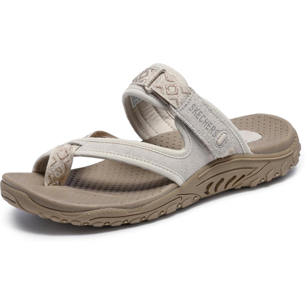 imageSkechers Womens ReggaeTrailway FlipFlop SandalsNatural