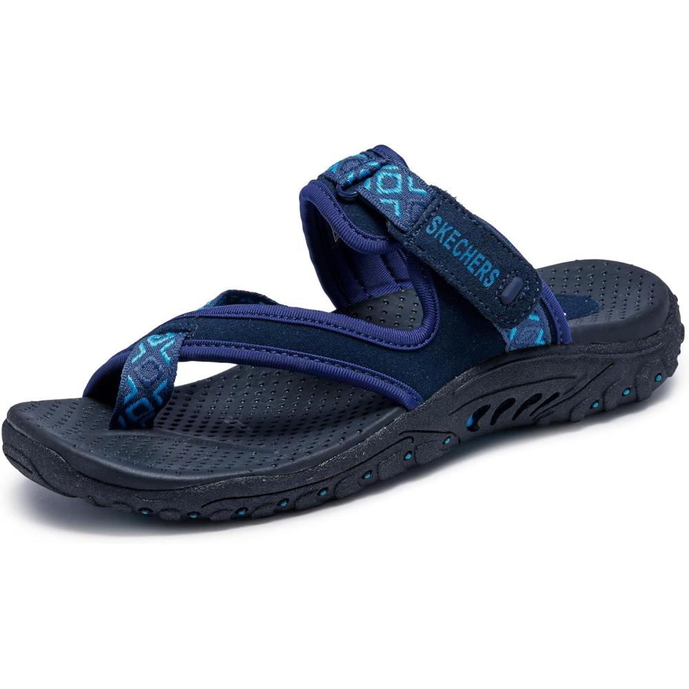 imageSkechers Womens ReggaeTrailway FlipFlop SandalsNavy