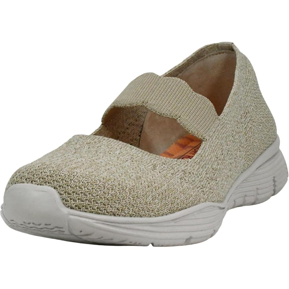 imageSkechers Womens Seager Power Hitter Engineered Knit Mary JaneNatural