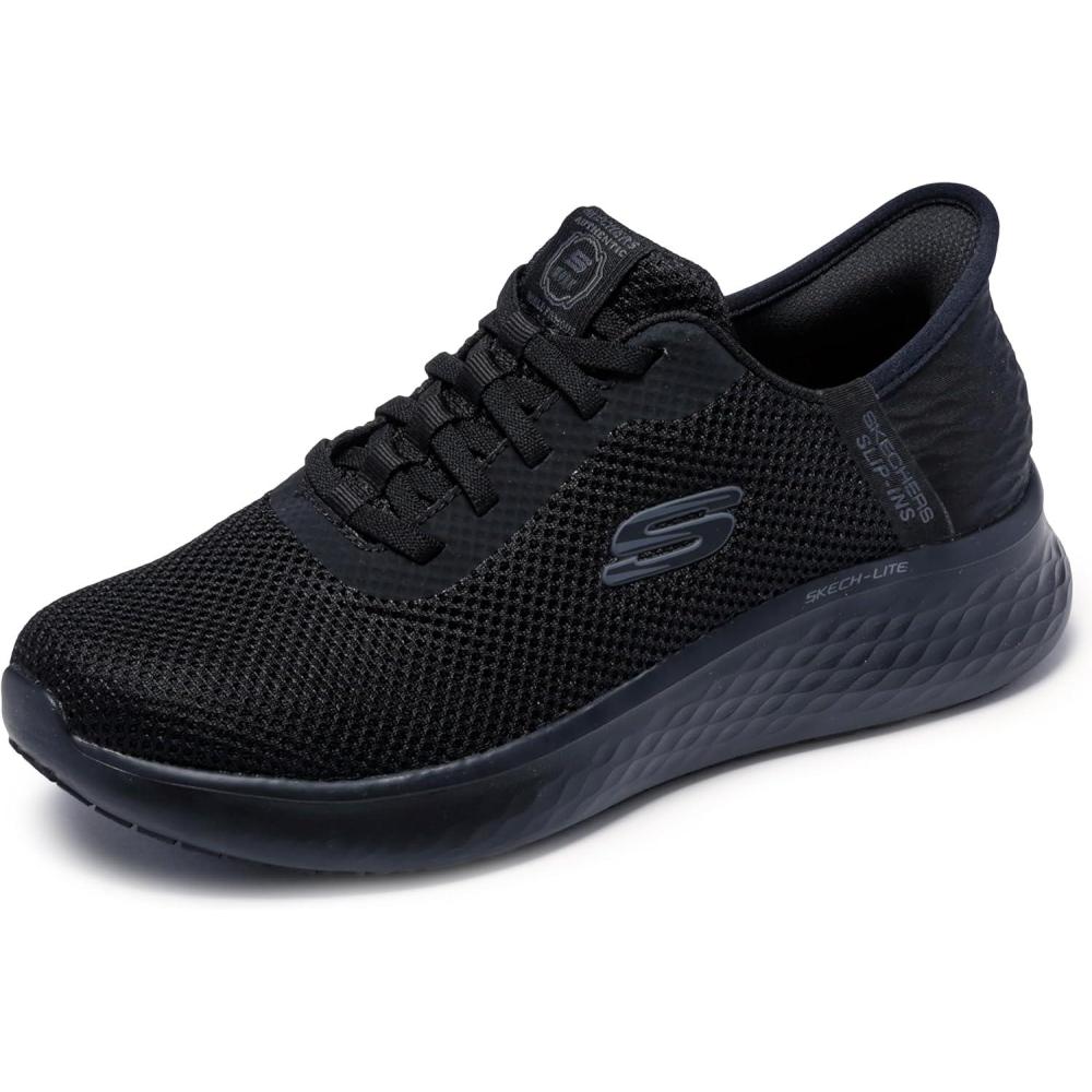 imageSkechers Womens Skechlite Pro Resistant Bungee Exdown Hands Free Slipins Health Care Professional ShoeBlack