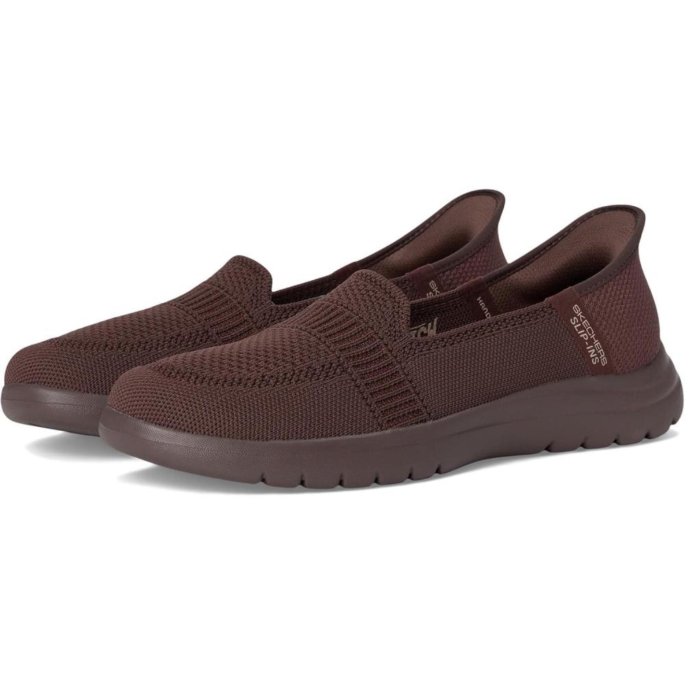 imageSkechers Womens Slip on LoaferChocolate