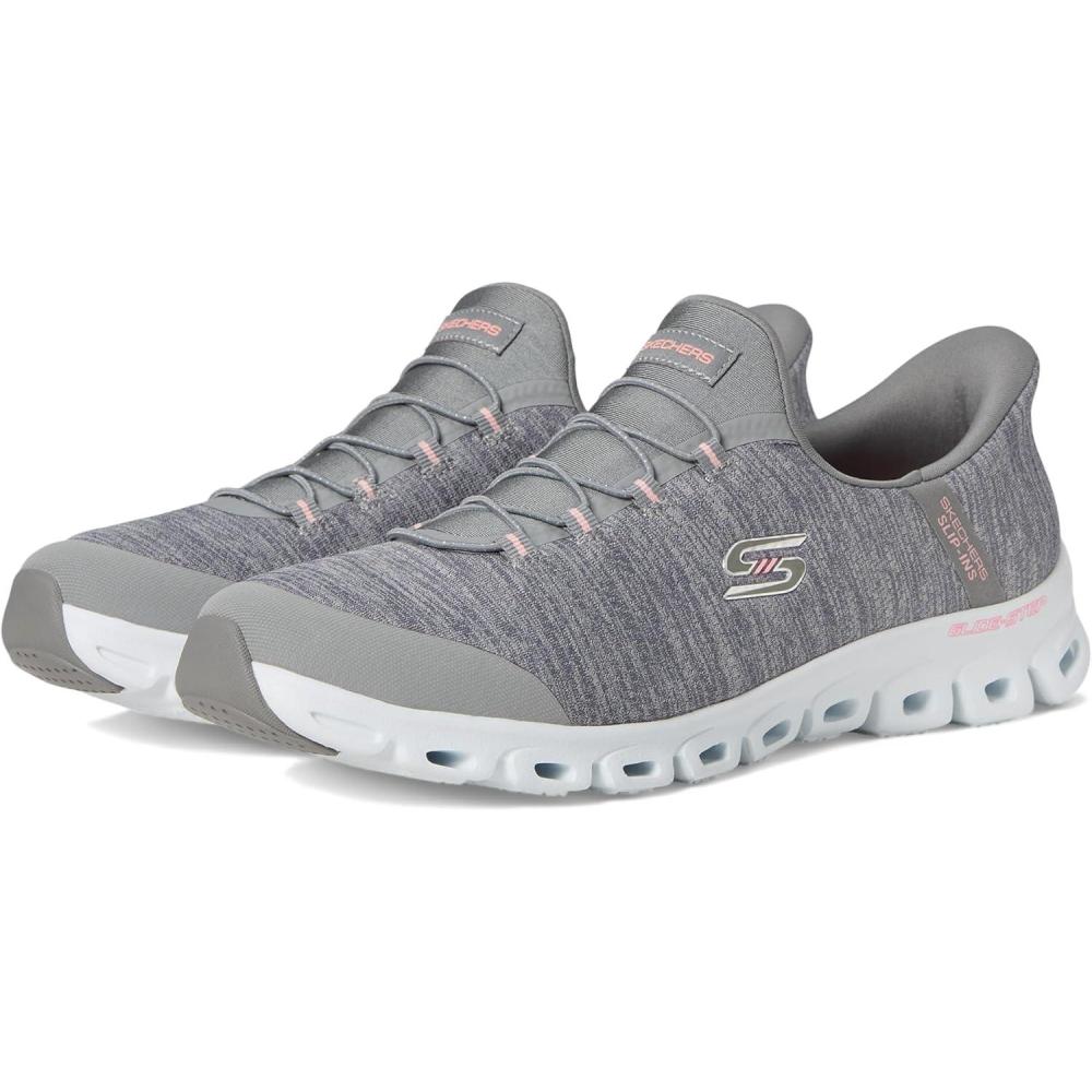 imageSkechers Womens Slipins GlideStepPeak Slip on SneakersGrayCoral