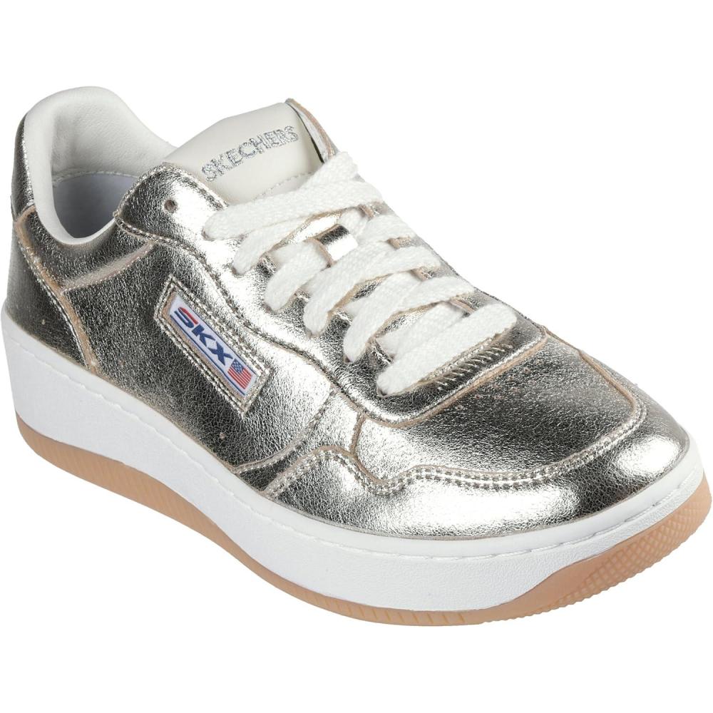 imageSkechers Womens Sport Court 20Much Metallic SneakerGold