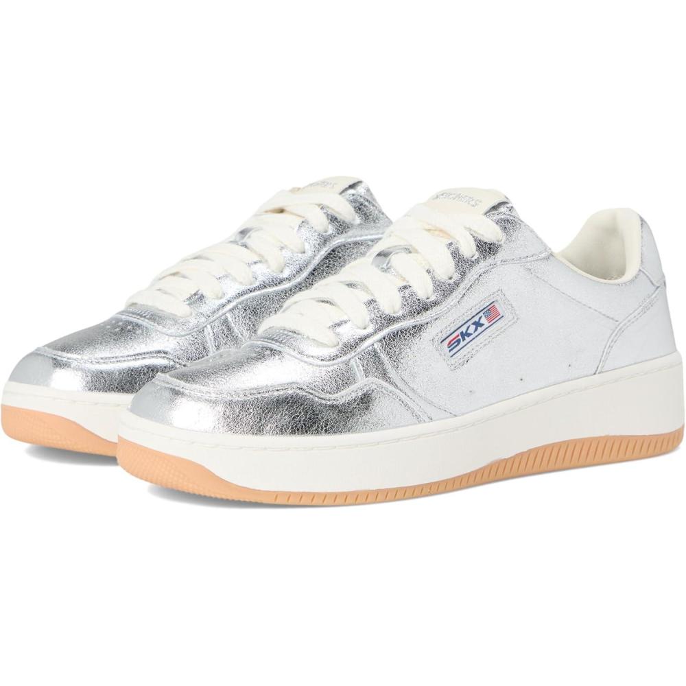 imageSkechers Womens Sport Court 20Much Metallic SneakerSilver