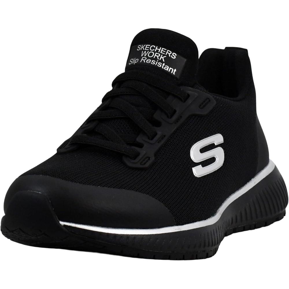 imageSkechers Womens Squad Sr Food Service ShoeBlackSilver