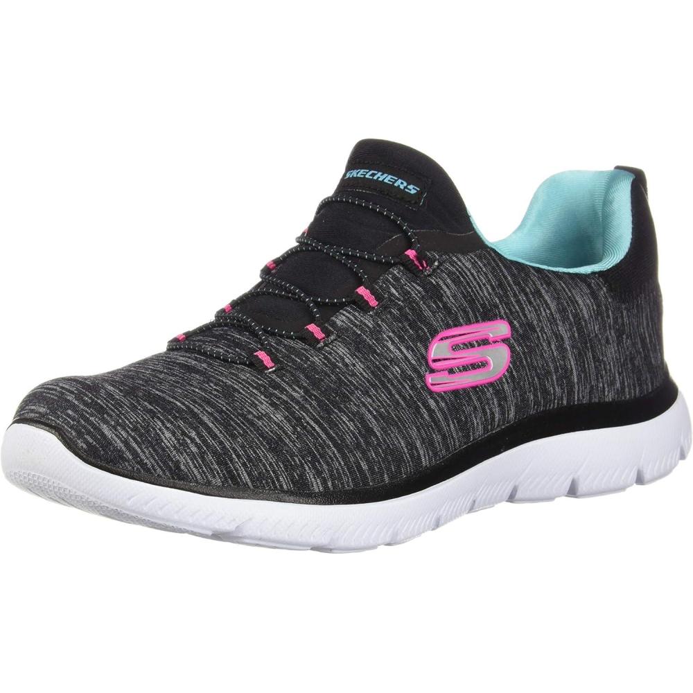 imageSkechers Womens Summit  Quick Getaway SneakerBlackLight Blue
