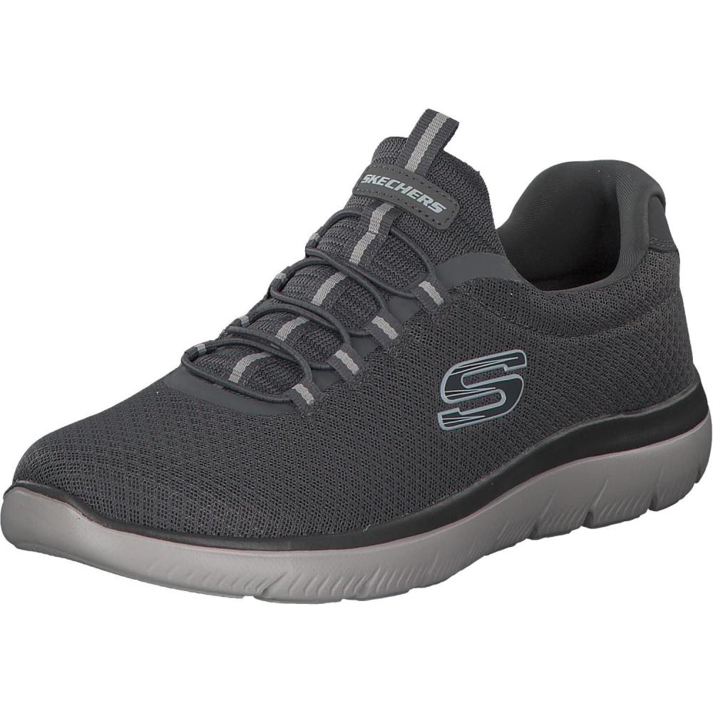 imageSkechers Womens Summit  Quick Getaway SneakerCharcoal Mesh Trim