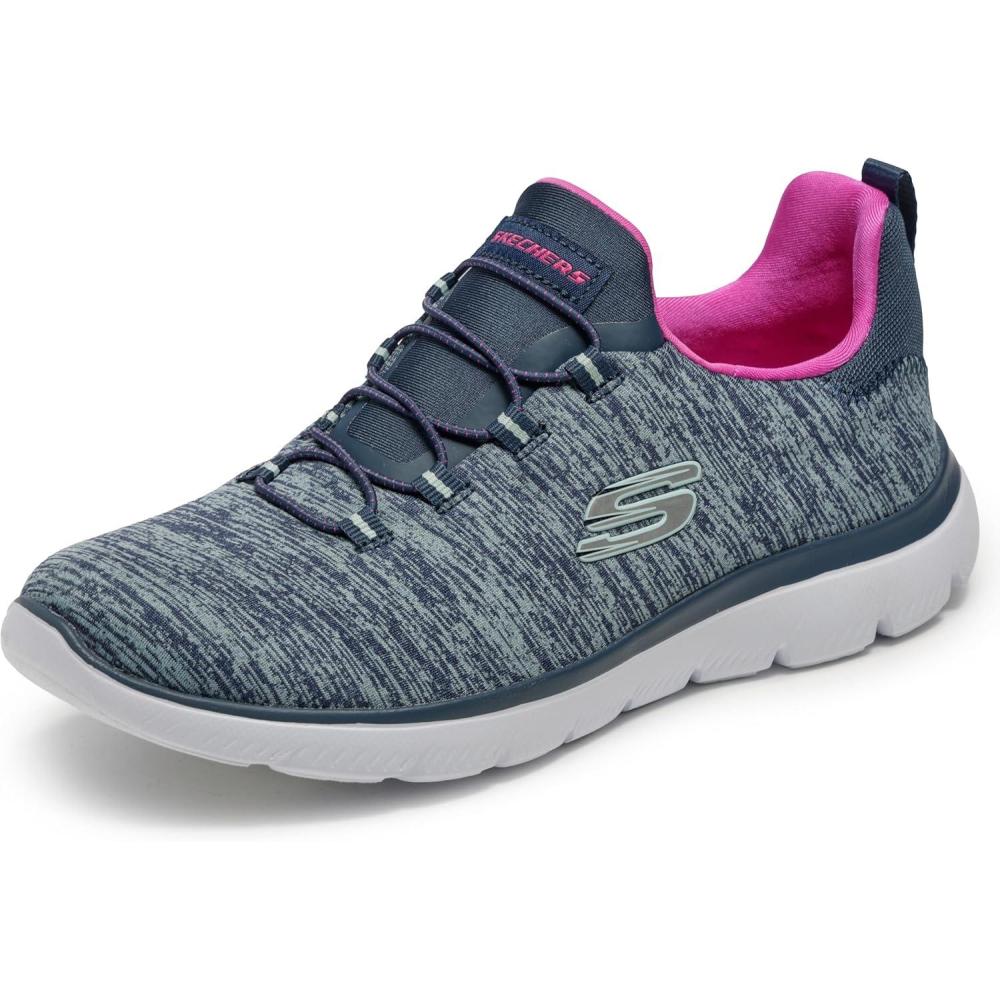 imageSkechers Womens Summit  Quick Getaway SneakerNavyHot Pink