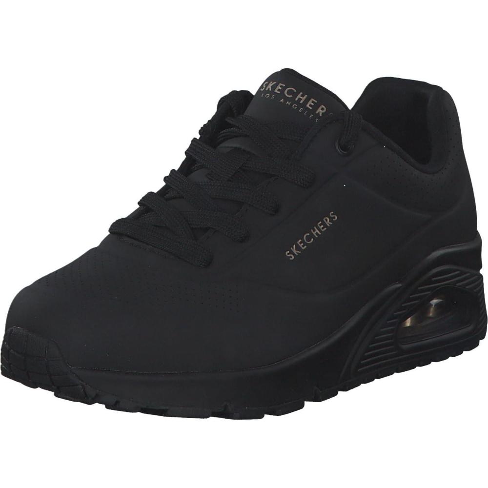 imageSkechers Womens Uno  Stand on Air SneakersBlackBlack