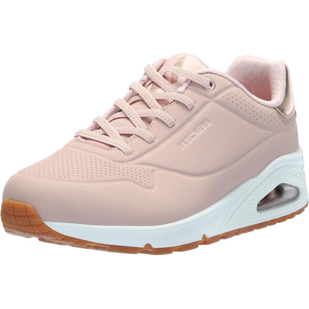 imageSkechers Womens UnoShimmer Away Wedge Slipon Fashion SneakersBlush