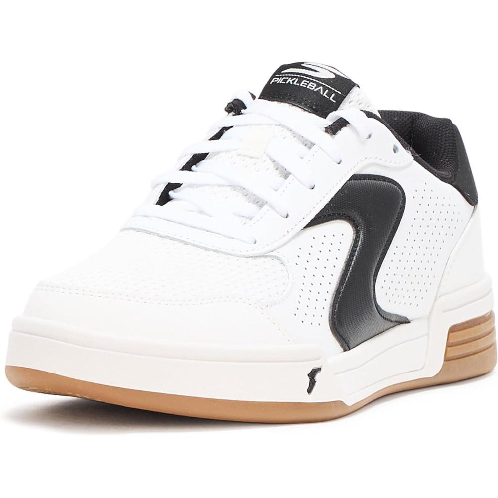 imageSkechers Womens Viper Court Classic SneakerWhiteBlack