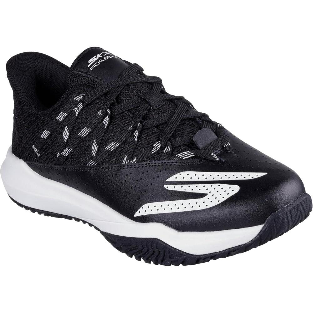 imageSkechers Womens Viper Court Rally Pickleball SneakerBlackWhite