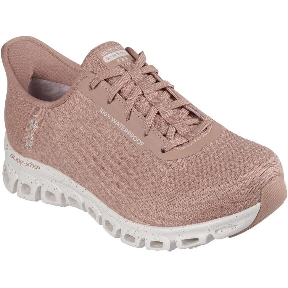 imageSkechers Womens Waterproof Glide Step Rainy Day SneakerClayclay