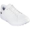 Men’s Drive 6 Arch Leather Relaxed Fit Spikeless Golf Shoe Sneaker(White)
