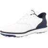Men’s Prestige Slip-in Arch Fit Golf Shoe Sneaker(White/Navy)