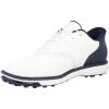 Men’s Prestige Slip-in Arch Fit Golf Shoe Sneaker(White/Navy Spikeless)