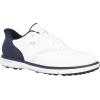 Men’s Prestige Slip-in Arch Fit Golf Shoe Sneaker(White/Navy Spikeless)