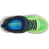 SKECHERS Boy’s Meteor-Lights-krendo Sneaker(Black/Blue/Lime)