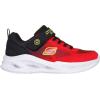 SKECHERS Boy’s Meteor-Lights-krendo Sneaker(Red/Black)