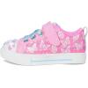 SKECHERS Girl’s Twinkle Sparks-Ombre Flutter Sneaker(Hot Pink/Multi)