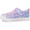 SKECHERS Girl’s Twinkle Sparks-Ombre Flutter Sneaker(Lavender/Multi)