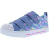 SKECHERS Girl’s Twinkle Sparks-Ombre Flutter Sneaker(Light Blue/Multi)