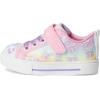 SKECHERS Girl’s Twinkle Sparks-Ombre Flutter Sneaker(Link Pink/Multi)