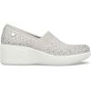 SKECHERS Women’s Martha Stewart Pier Lite-Reflection Loafer(Light Grey Silver)