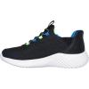 Skechers Boy’s Bounder-Brisk-Burst Sneaker(Black/Blue/Lime)