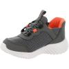 Skechers Boy’s Bounder-Brisk-Burst Sneaker(Charcoal/Orange)