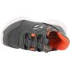 Skechers Boy’s Bounder-Brisk-Burst Sneaker(Charcoal/Orange)