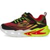 Skechers Boy’s Flex-Glow Ultra Sneaker(Black/Red)