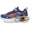 Skechers Boy’s Light Storm 3 Sneaker(Navy/Red)