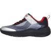 Skechers Boy’s Microspec Advance Sneaker(Black/Silver)