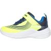 Skechers Boy’s Microspec Advance Sneaker(Yellow/Blue)