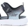 Skechers Boy’s Microspec-Splash Sandal(Black/Silver)
