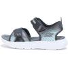 Skechers Boy’s Microspec-Splash Sandal(Black/Silver)