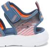 Skechers Boy’s Microspec-Splash Sandal(Navy/Orange)