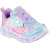 Skechers Girl’s Heart Lights-Lovin Reflecti Sneaker(Turquoise/Lavender)