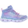 Skechers Girl’s Infinite Heart Lights-Eternal Shimmer Sneaker(Blue/Multicolored)