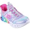 Skechers Girl’s Infinite Heart Lights-Eternal Shimmer Sneaker(Lavender/Multi)
