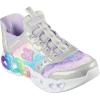 Skechers Girl’s Infinite Heart Lights-Eternal Shimmer Sneaker(Silver/Multi)